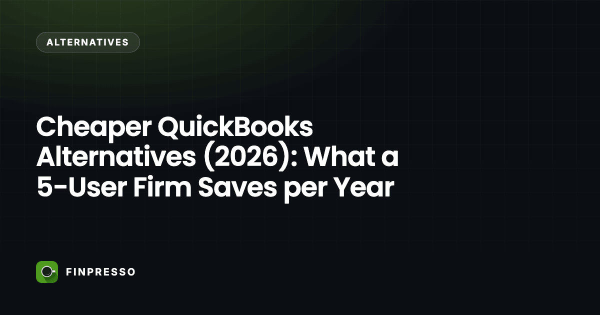 Cheaper QuickBooks Alternatives (2026): What a 5-User Firm Saves per Year