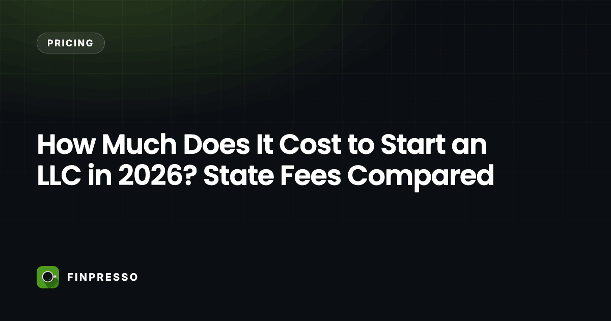 How Much Does It Cost to Start an LLC in 2026? State Fees Compared