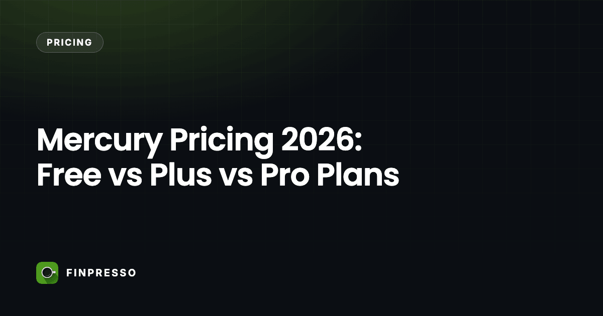 Mercury Pricing 2026: Free vs Plus vs Pro Plans