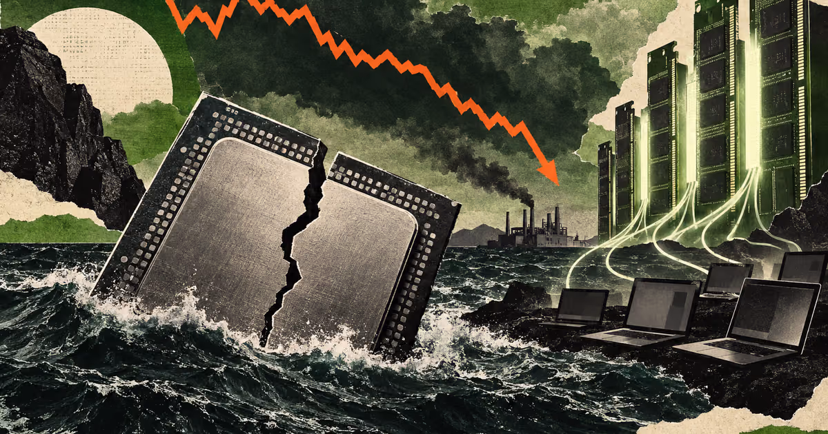 Intel Crashed Nearly 30% Toward Its Worst Day Ever After Admitting the AI Memory Crunch Is Choking PC Demand